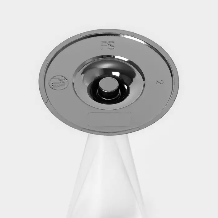 Бокал пластиковый одноразовый для шампанского «Флютэ», 150 мл, с металлизированными каемками, цвет прозрачный, 6 шт/уп