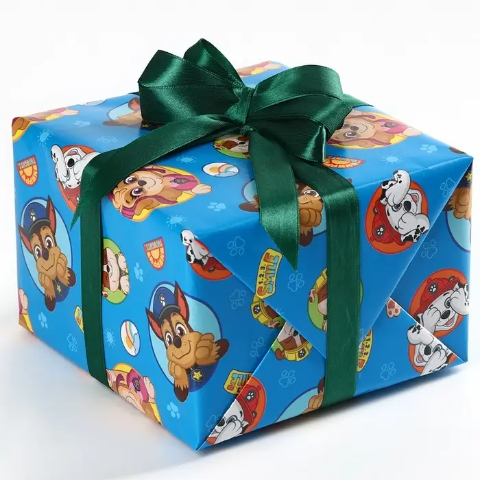 Бумага упаковочная глянцевая, Щенячий патруль, 70x100 см