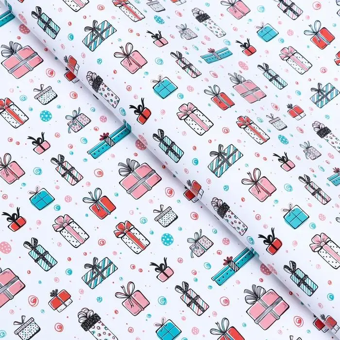 Бумага глянцевая «Подарок», 40×60 см