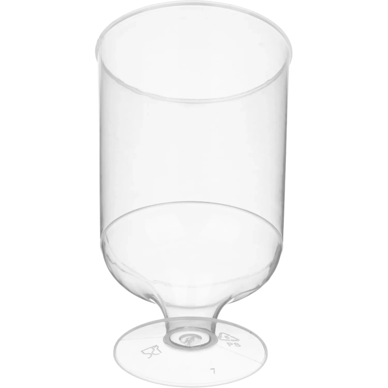 Рюмка одноразовая 100мл, КРИСТАЛЛ прозр., КОМУС ПС 6шт/уп