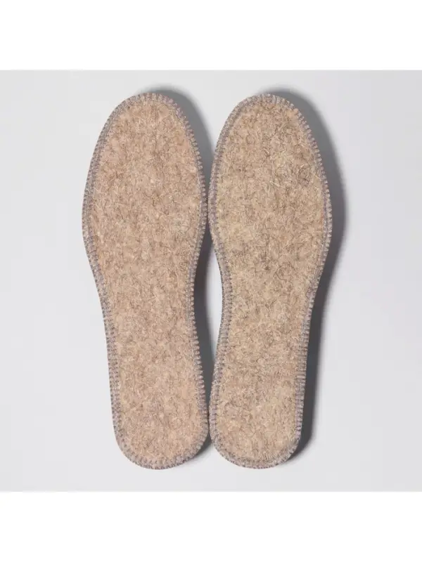 Стельки для обуви, утеплённые, двухслойные, фольгированные, окантовка, р-р RU 36 (р-р Пр-ля 38), 24 см, пара, серые