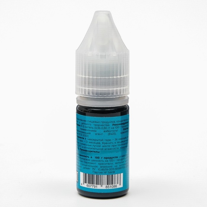 Гелевый краситель Art Color, бирюзовый, 10 мл Гелевый краситель Art Color, бирюзовый, 10 мл