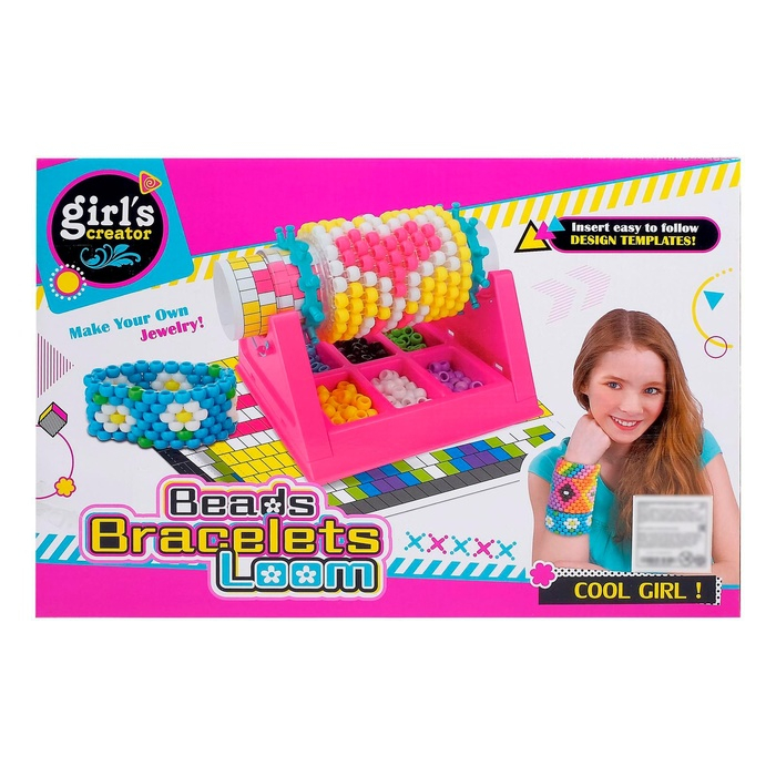 Набор для создания украшений «Красивые браслеты» с прибором для плетения