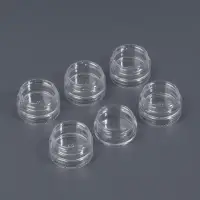 Набор баночек для мелочей, накручивающиеся, 5 мл, 6 шт., прозрачный