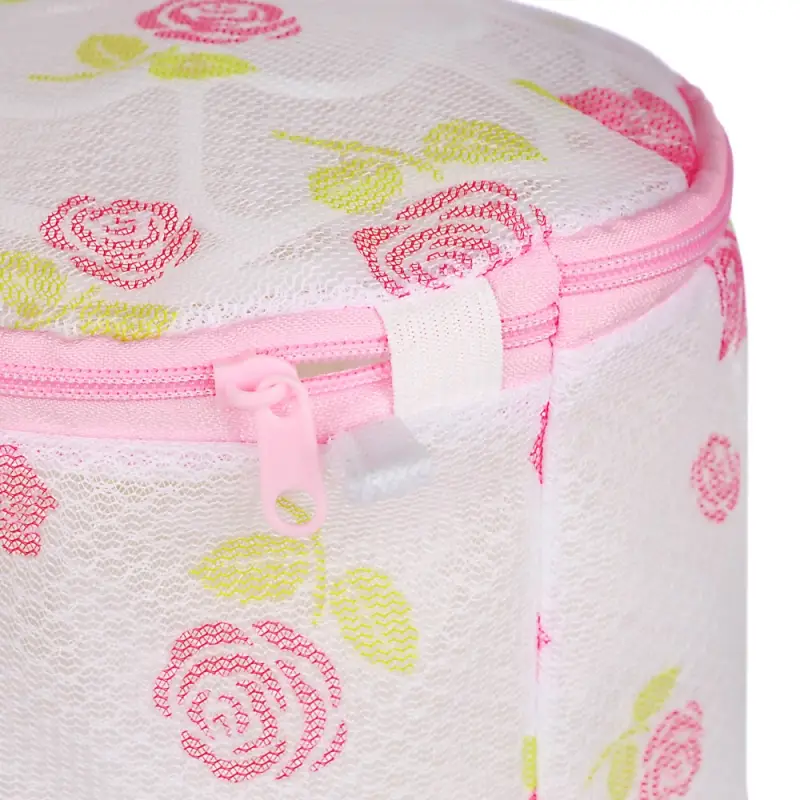 VETTA Мешок для стирки белья, цилиндр, на замке, пластик, полиэстер, d15х16h см, 4 дизайна