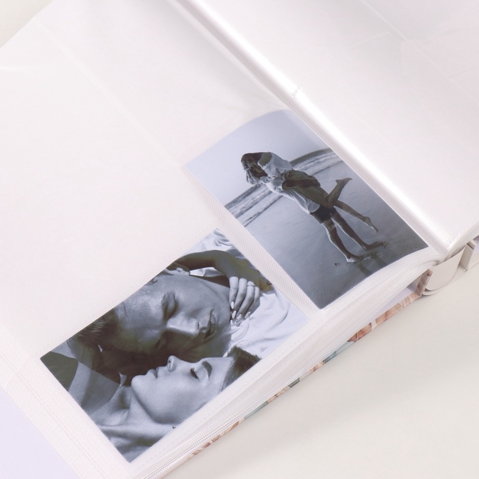 Фотоальбом на 800 фото 10х15 см Фотоальбом на 800 фото 10х15 см "Нежный букет" в коробке золотая обводка 5,5х30,5х33,5 см