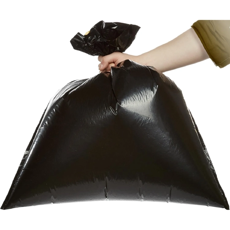 Мешки для мусора ПВД 35л 25мкм 10шт/рул черн50х58см, Стандарт, с завязк