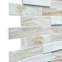 Стеновая панель ПВХ &laquo;Дерево&raquo;, 980&times;480 мм, цвет дуб беленый