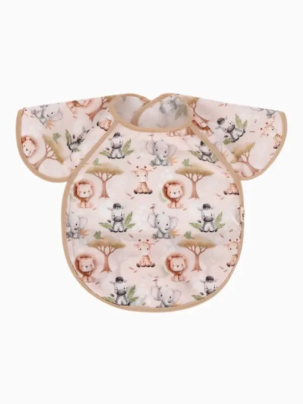 Нагрудник для кормления непромокаемый с карманом &laquo;Саванна&raquo;, M&B