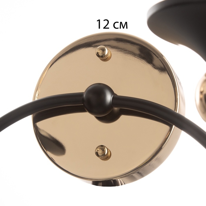 Бра Бра "Милано" 2хЕ14 40Вт черно-золотой 36х26х24 см