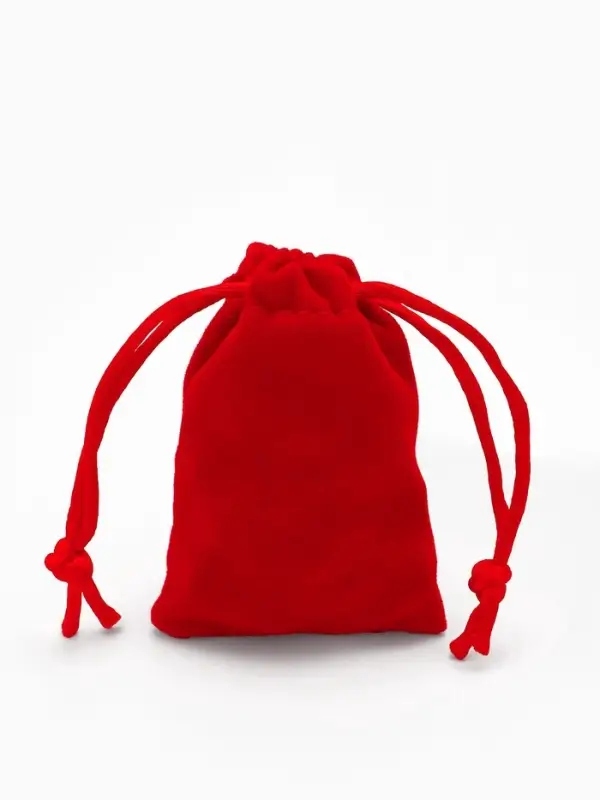 Набор мешочков подарочных 50шт. бархатный &laquo;Классика&raquo;, 5&times;7, цвет красный (1145888)