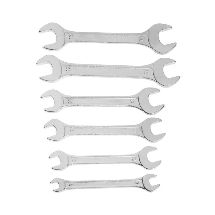 Набор ключей рожковых в холдере ТУНДРА, хромированные, 6 - 14 мм, 6 шт. Набор ключей рожковых в холдере ТУНДРА, хромированные, 6 - 14 мм, 6 шт.