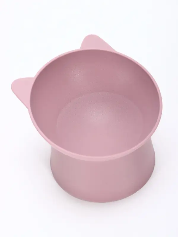 Миска для животных &laquo;КИСА&raquo;, 200 мл, покрытие софт-тач, пластик, лавандовая