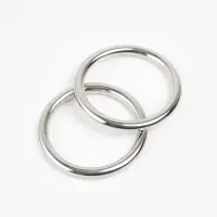 Кольцо литое TEIRA, для сумки, d=20/24 мм, набор 2 шт., 3.1 г, s=2 мм, цвет серебряный