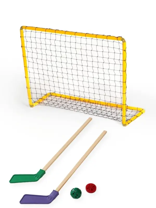 Набор для игры в хоккей (клюшка 2 шт., ворота 2 шт., шайба, мяч), МИКС