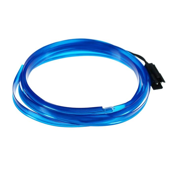 Неоновая нить для подсветки салона, синяя, 1 м Неоновая нить для подсветки салона, синяя, 1 м