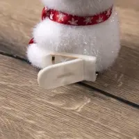 Светодиодная фигура &laquo;Медвежонок в бабочке&raquo; 9&times;12&times;8 см, флок, от батареек CR2032&times;2, свечение тёплое белое