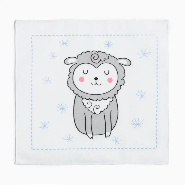 Платки носовые детские &laquo;Крошка Я. Зверята&raquo;, 21&times;21 см, набор 12 шт., хлопок 100%, МИКС