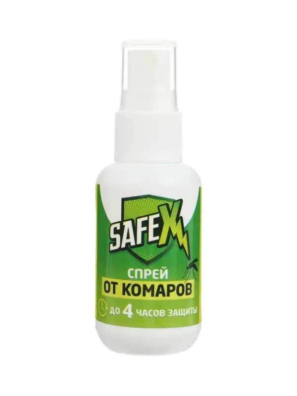 Спрей от клещей и комаров SAFEX, 50 мл.   2 штуки