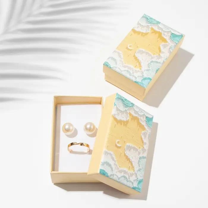 Коробочка подарочная под набор «Живопись», 5×8 (размер полезной части 4.5×7.5 см), цветная, вставка белая