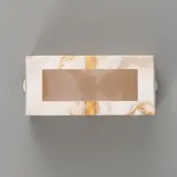 Коробка подарочная с окном &laquo;Мрамор&raquo;, 12&times;5.5&times;5.5 см, самосборная