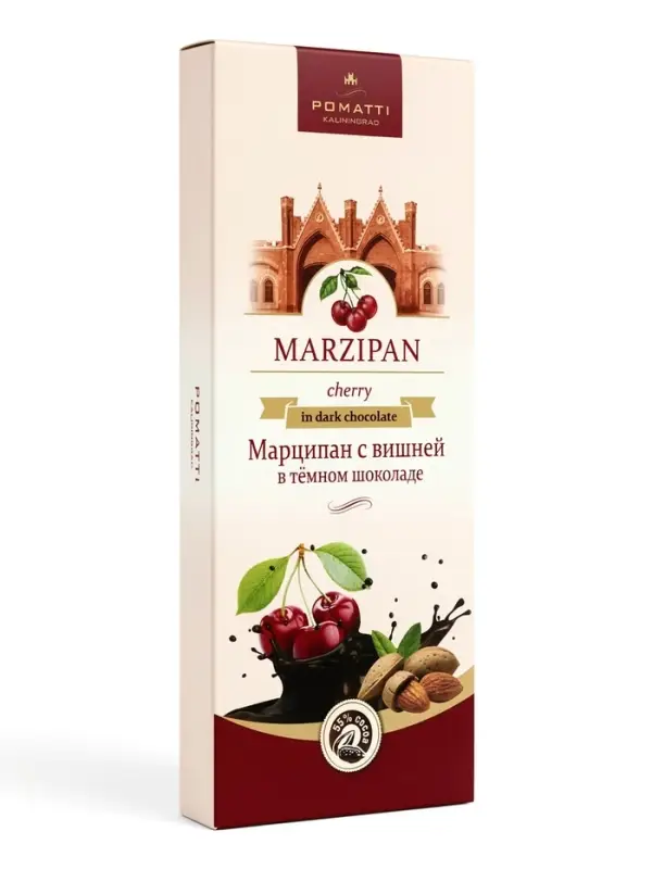 Конфеты &laquo;Марципан с вишней в темном шоколаде&raquo;, 85 г