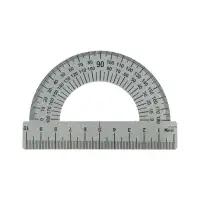 Транспортир металлический Calligrata, 10 см, 180&deg;