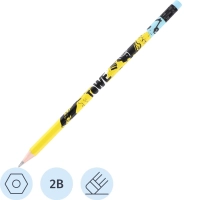 Карандаш чернографитный Deli Arti Graff,2B,дер,шестигр,с ласт