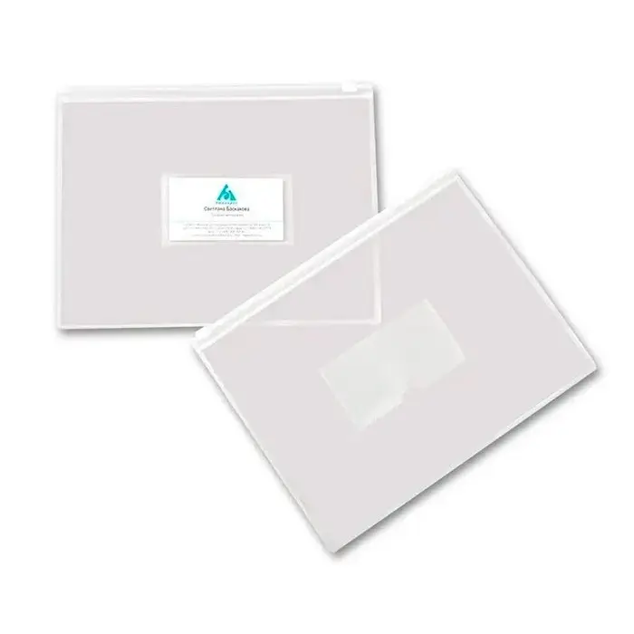 Папка-конверт на ZIP молнии А4, 150 мкм, Calligrata, карман для визитки, белая молния Папка-конверт на ZIP молнии А4, 150 мкм, Calligrata, карман для визитки, белая молния