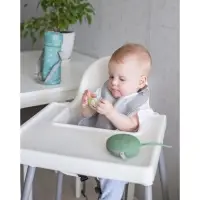 Контейнер для хранения и стерилизации сосок и пустышек, силиконовый, зеленый