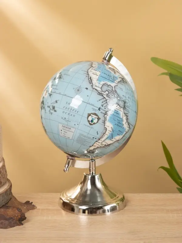 Глобус сувенирный, 18×15×26 см, подставка металл