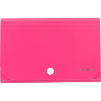 Папка органайзер Vivid на кнопке горизонтА6 12отдел РР 0,6мм  ассортимE5561