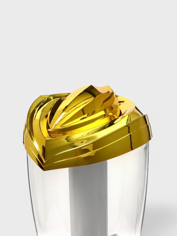 Башня пивная «Вавилон голд», 3 л, ёмкость для льда, подсветка, пластик, золотистый Башня пивная «Вавилон голд», 3 л, ёмкость для льда, подсветка, пластик, золотистый