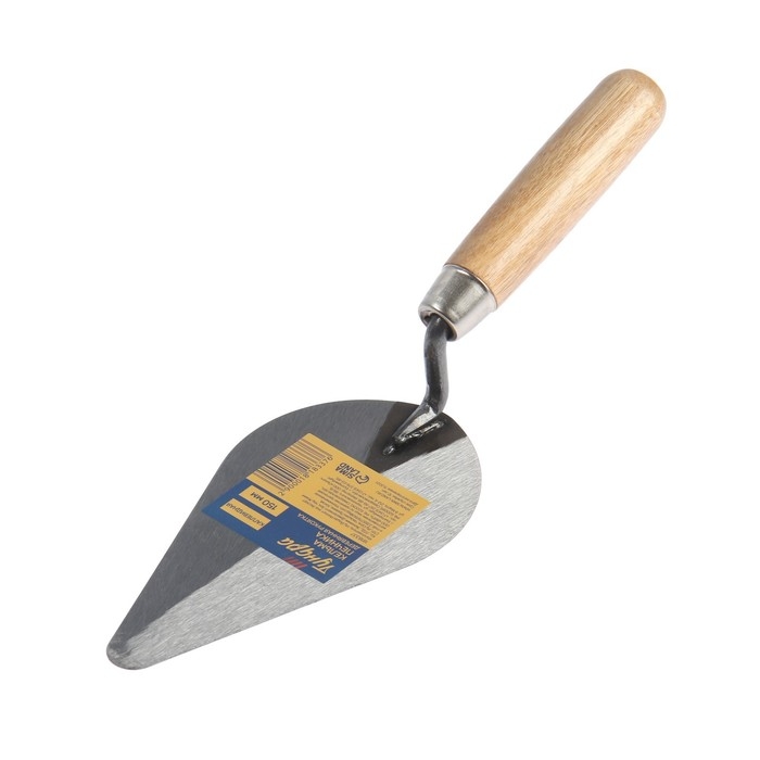 Кельма печника ТУНДРА, каплевидная, деревянная рукоятка, 150 мм Кельма печника ТУНДРА, каплевидная, деревянная рукоятка, 150 мм