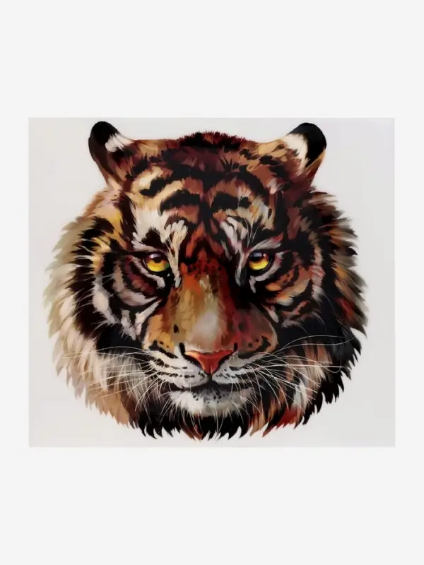 Термонаклейка &laquo;Тигр акварельный&raquo;, 19.4&times;18.9 см