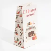 Пакет без ручек «Новогоднее настроение», 10 х 19.3 х 7 см