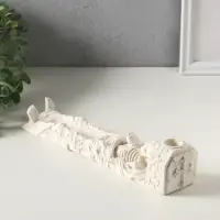 Подставка для благовоний, под свечу &laquo;Вечность&raquo;, 26&times;5&times;5 см, гипс