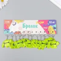 Брелок для ключей на кольце светоотражающий &laquo;Бурый медведь и горы&raquo;, пластик, 3.4&times;5.5 см