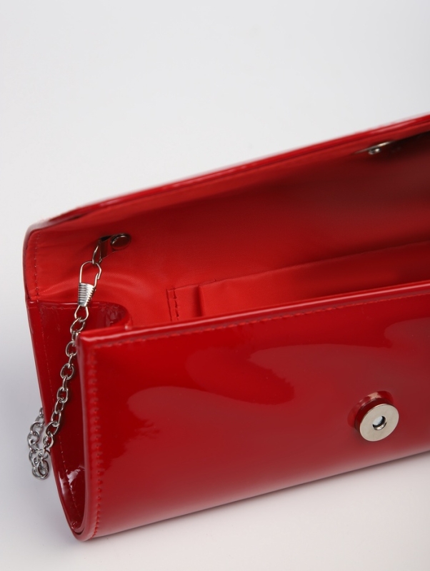 Сумка женская на магните, цвет красный