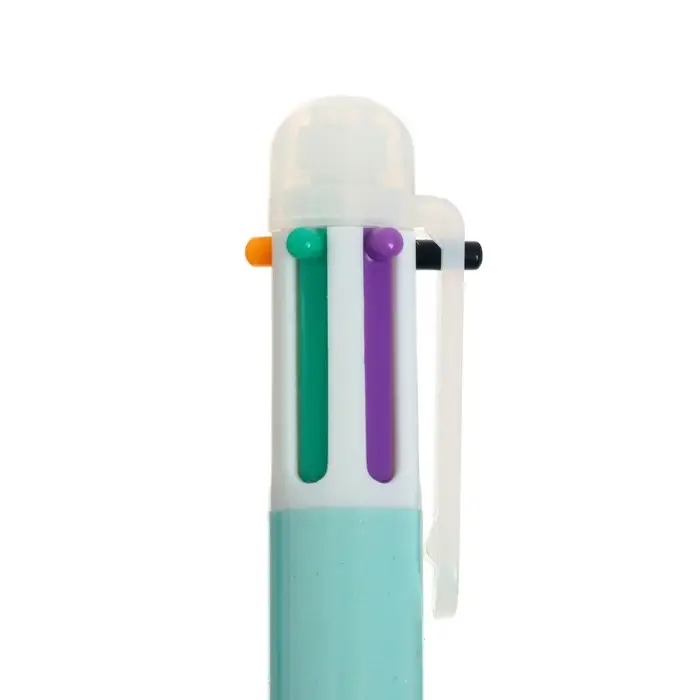 Ручка шариковая автоматическая «Иероглифы», 6 цветов, (штрихкод на штуке), МИКС