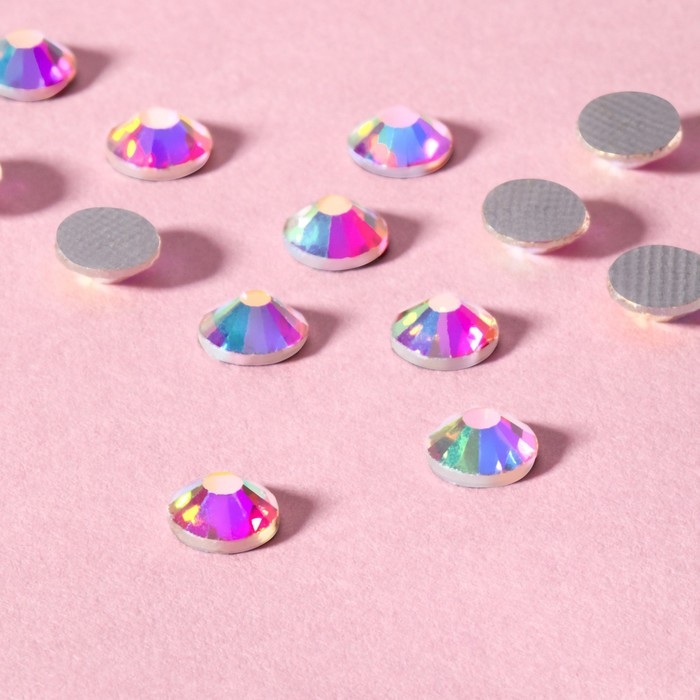 Стразы термоклеевые «Усечённый конус», с голографией, стеклянные, SS20, d = 4,6 мм, 100 шт Стразы термоклеевые «Усечённый конус», с голографией, стеклянные, SS20, d = 4,6 мм, 100 шт