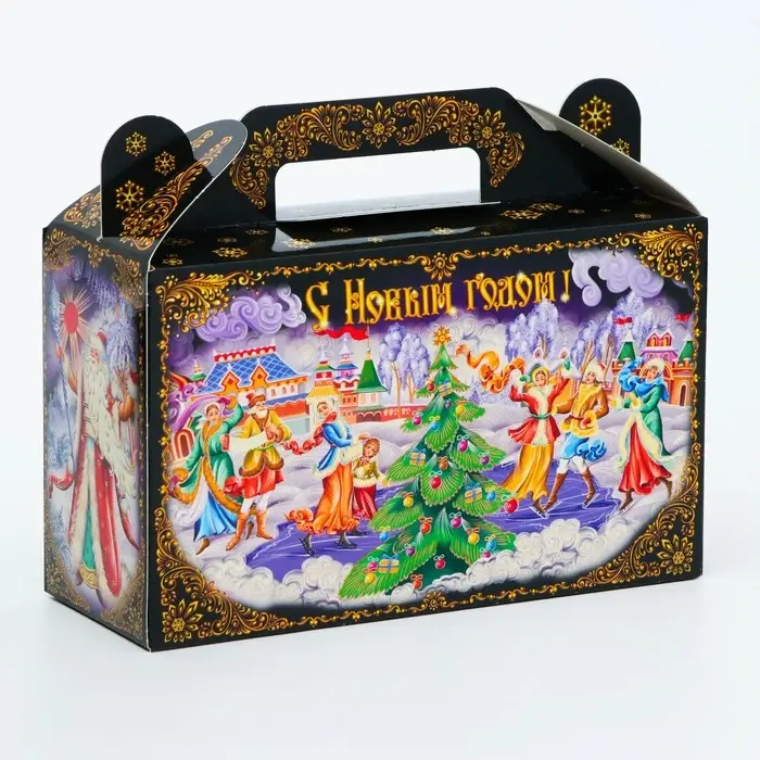 Подарочная коробка Новогодняя Подарочек малый «Зимние забавы» 17.5×7×10.5 см Подарочная коробка Новогодняя Подарочек малый «Зимние забавы» 17.5×7×10.5 см