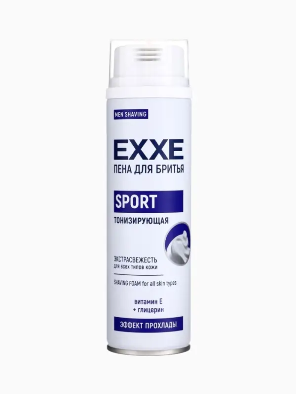 Пена для бритья Exxe Sport Energy Cool Effect, тонизирующая, 200 мл