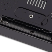 Радиобудильник H-RCL238 черный LCD подсв белая часы цифровые