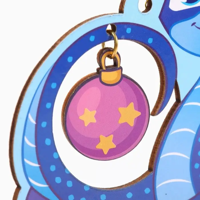 Елочная игрушка «Змейка» 6 шт., 8.5×9.6 см Елочная игрушка «Змейка» 6 шт., 8.5×9.6 см