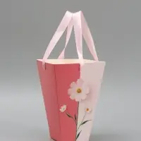 Переноска для цветов на лентах Present, 17 х 25 х 9 см