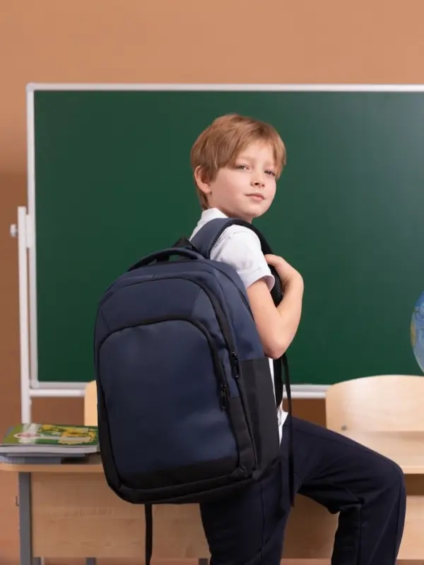 Рюкзак, водонепроницаемое дно, 2 отделения, 3 кармана, 31&times;14.5&times;45 см, синий