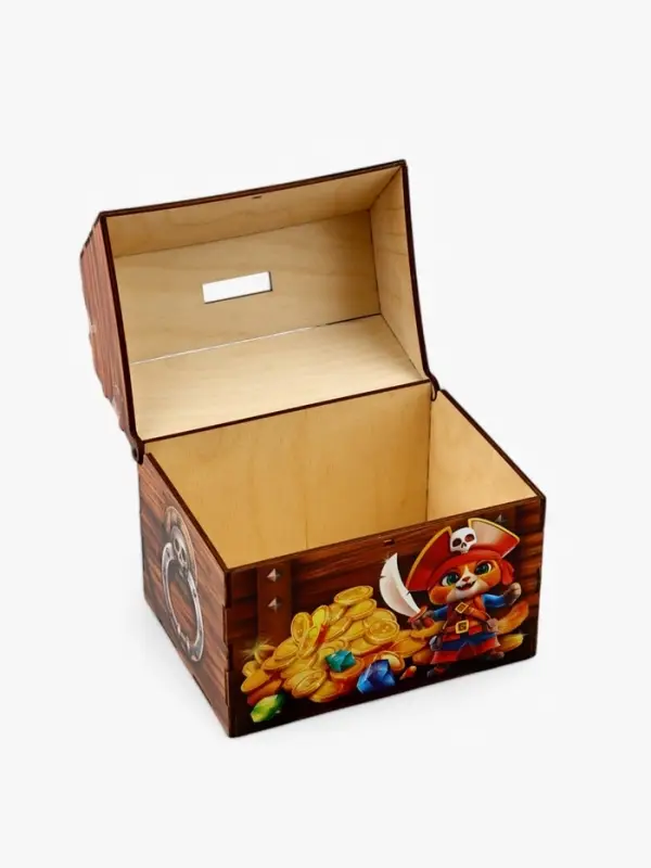 Копилка сундук пиратский &laquo;Мои сокровища&raquo;, 16&times;14.5&times;12 см