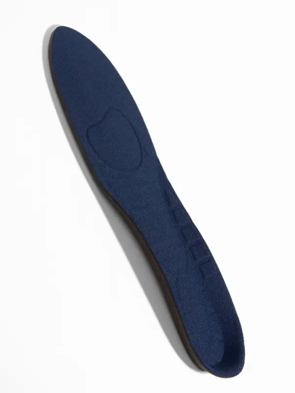 Стельки для обуви, универсальные, спортивные, р-р RU до 43 (р-р Пр-ля до 44), 27.5 см, пара, тёмно-синяя