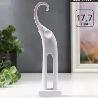 Фигурка полистоун &laquo;Белый слон с длинными ногами&raquo;, 17.7&times;4.4&times;2.8 см
